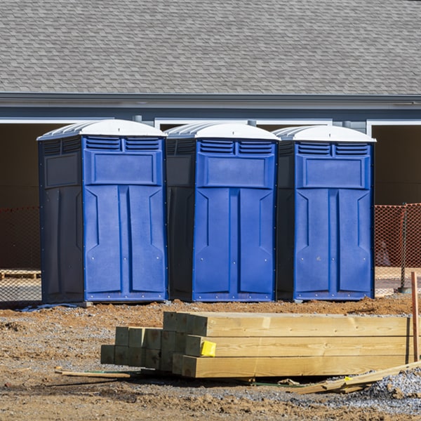 is there a specific order in which to place multiple portable toilets in East Lake